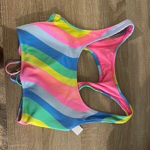Hurley Multicolor Striped Bikini Top